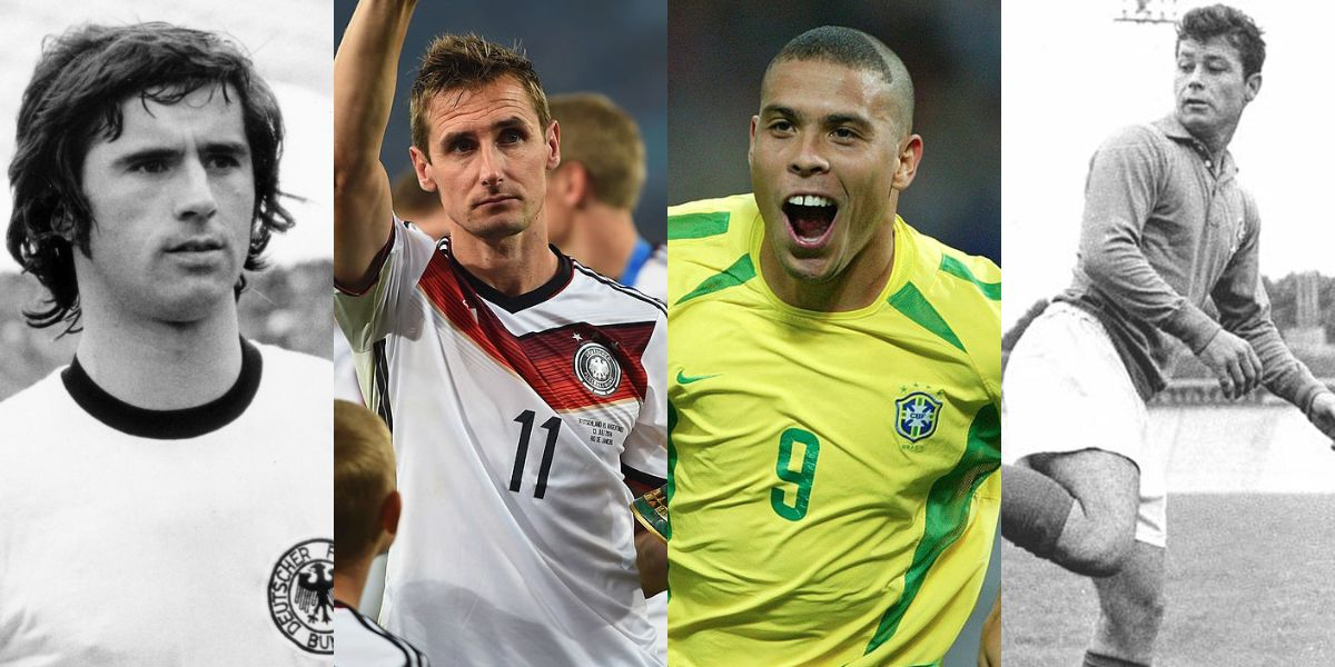 ¿Quiénes son los máximos goleadores en la historia de los Mundiales?