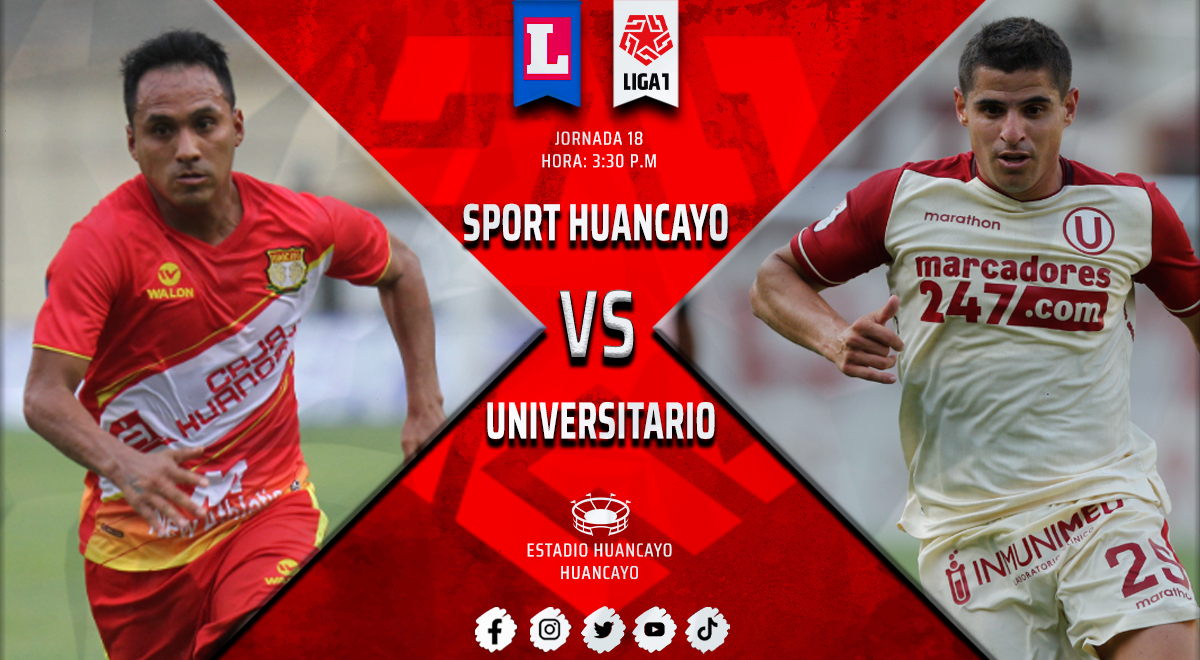 Vía GOLPERÚ, Sport Huancayo vs. Universitario EN VIVO por la Liga 1: fecha y hora