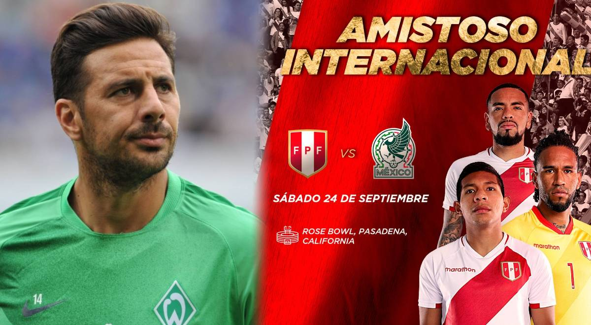 Perú vs. México se jugará el mismo día del partido de despedida de Claudio Pizarro