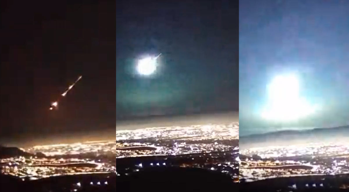 Asombroso meteoro aparece brevemente sobre Santiago de Chile 
