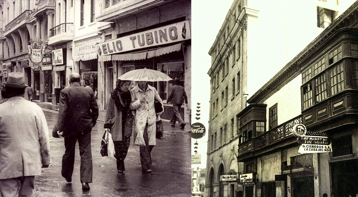Viral! Photos reveal the appearance of block 8 on Jr de la Unión in the 1950s and 1980s.