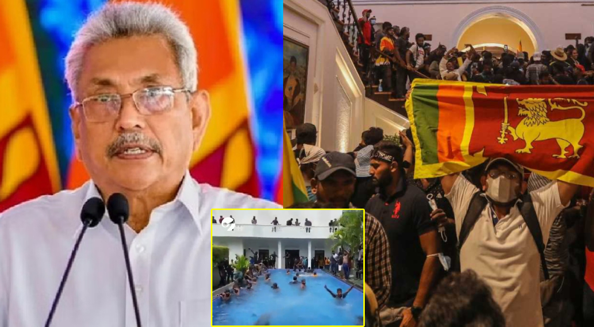 Sri Lanka: protestantes tomaron por asalto la residencia del actual mandatario