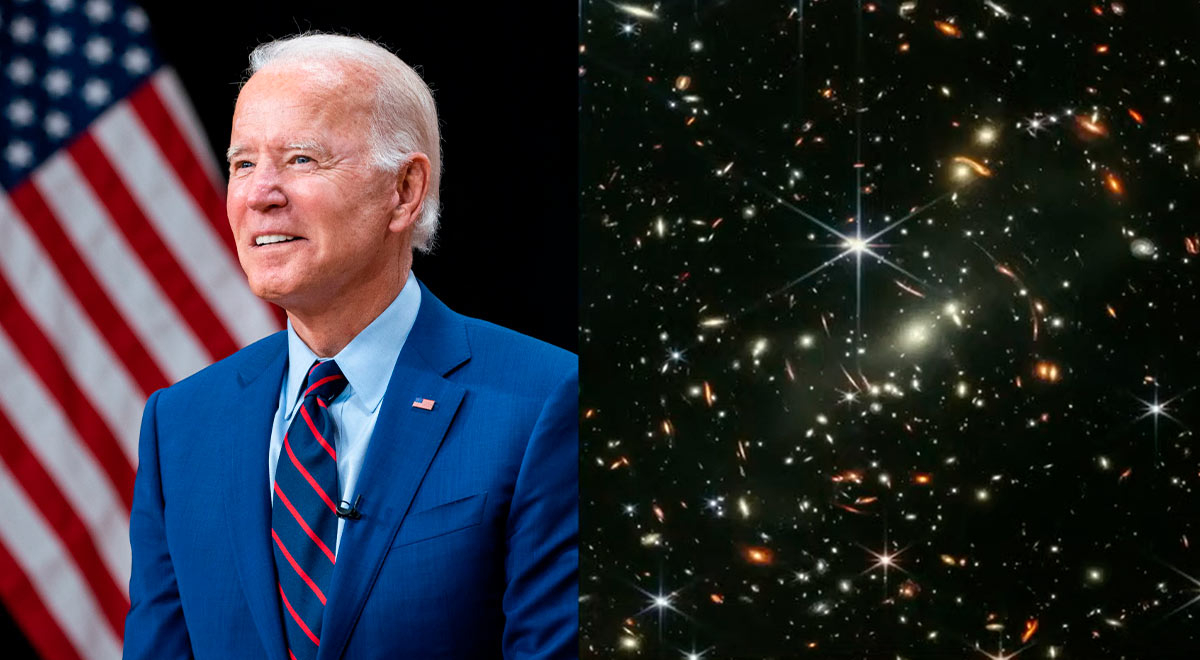 Joe Biden presentó la primera fotografía del Telescopio Espacial James Webb