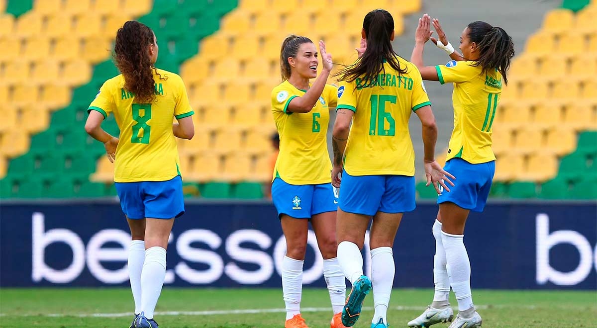 Brasil fue contundente y goleó 3-0 a Uruguay en la fecha 2 de la Copa América Femenina
