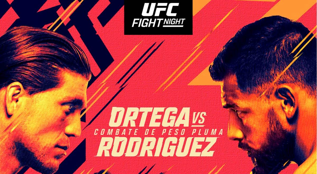 UFC: cartelera, horarios y canales para ver pelea entre Ortega vs. Rodríguez