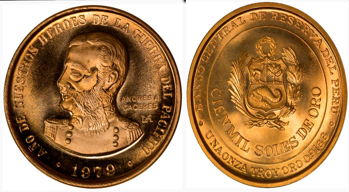 La moneda de 100 mil soles de 1979 que hoy cuesta más de 10 mil soles