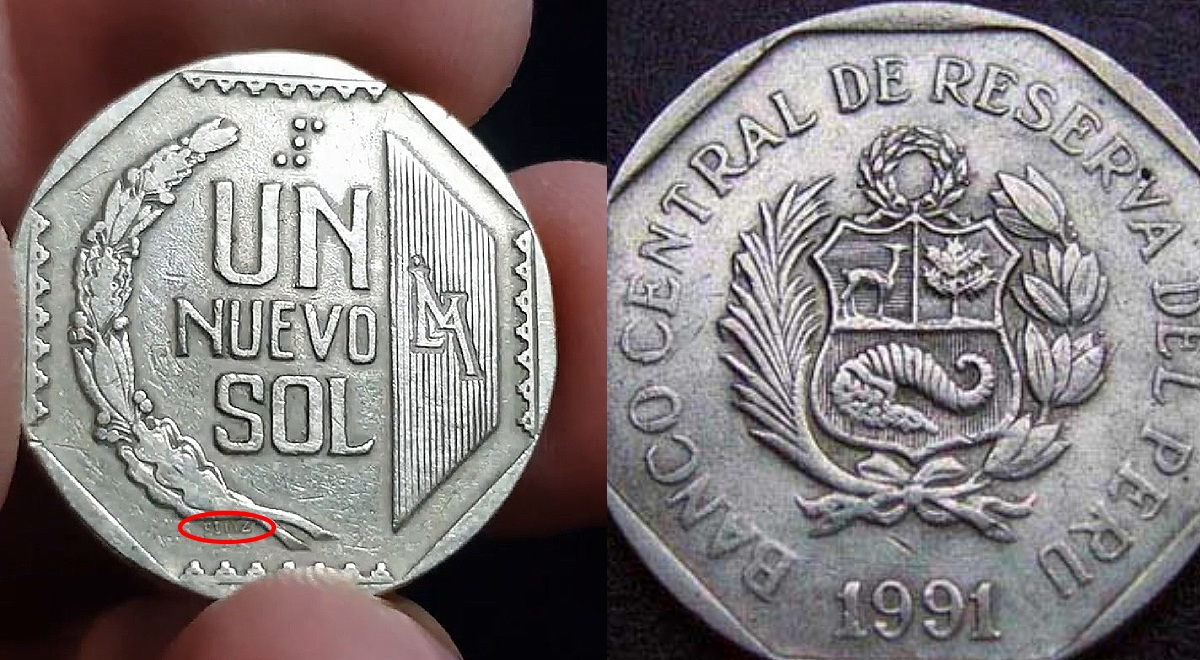 ¿Tendrás una? Moneda de 1 nuevo sol de 1991 impacta con su precio