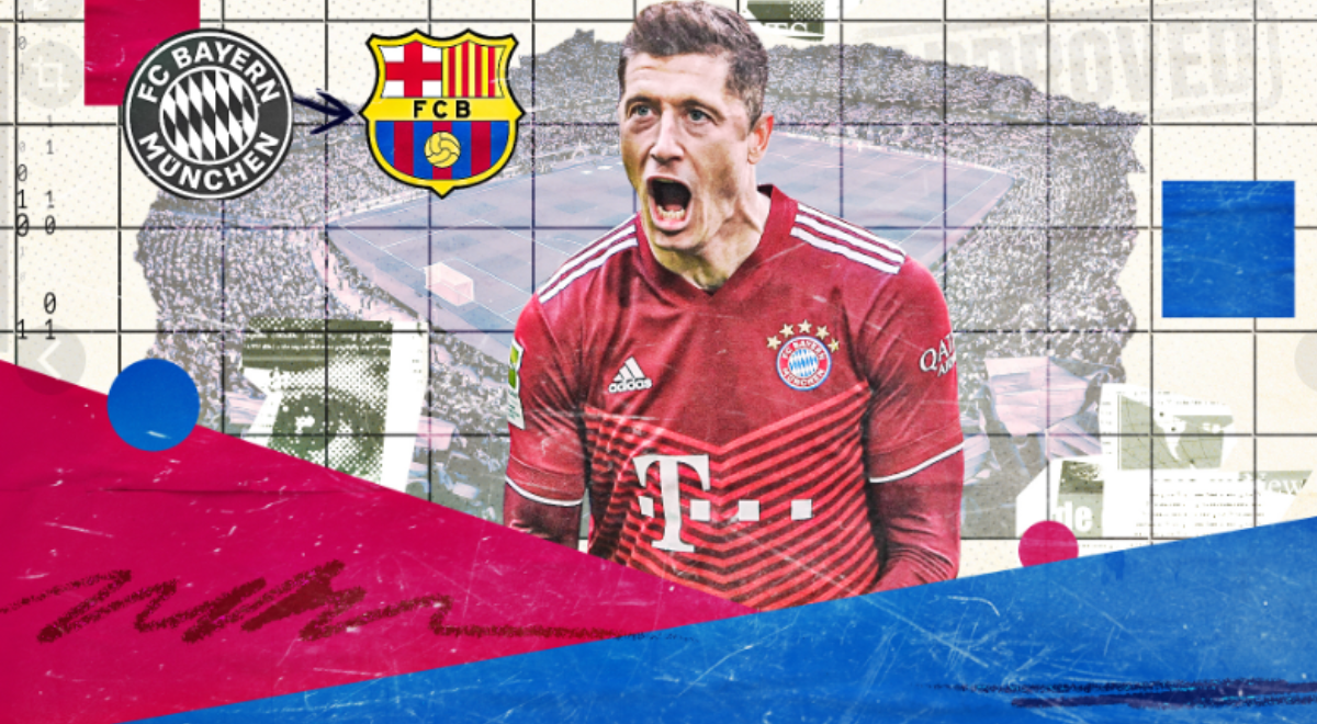 Robert Lewandowski a poco de llegar a Barcelona: 