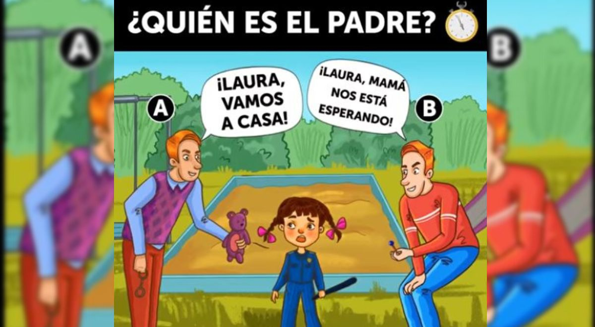 ¿Quién quiere raptar a la niña? Ubica al 'padre impostor' en 5 segundos