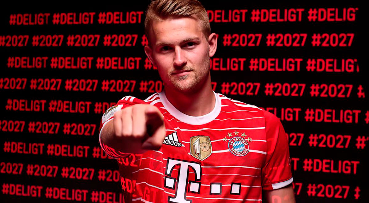 Matthijs de Ligt is a new player for Bayern Munich until 2027.