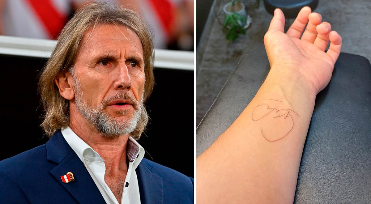 Joven hizo que Ricardo Gareca le firme un autógrafo en su brazo y se lo tatuó