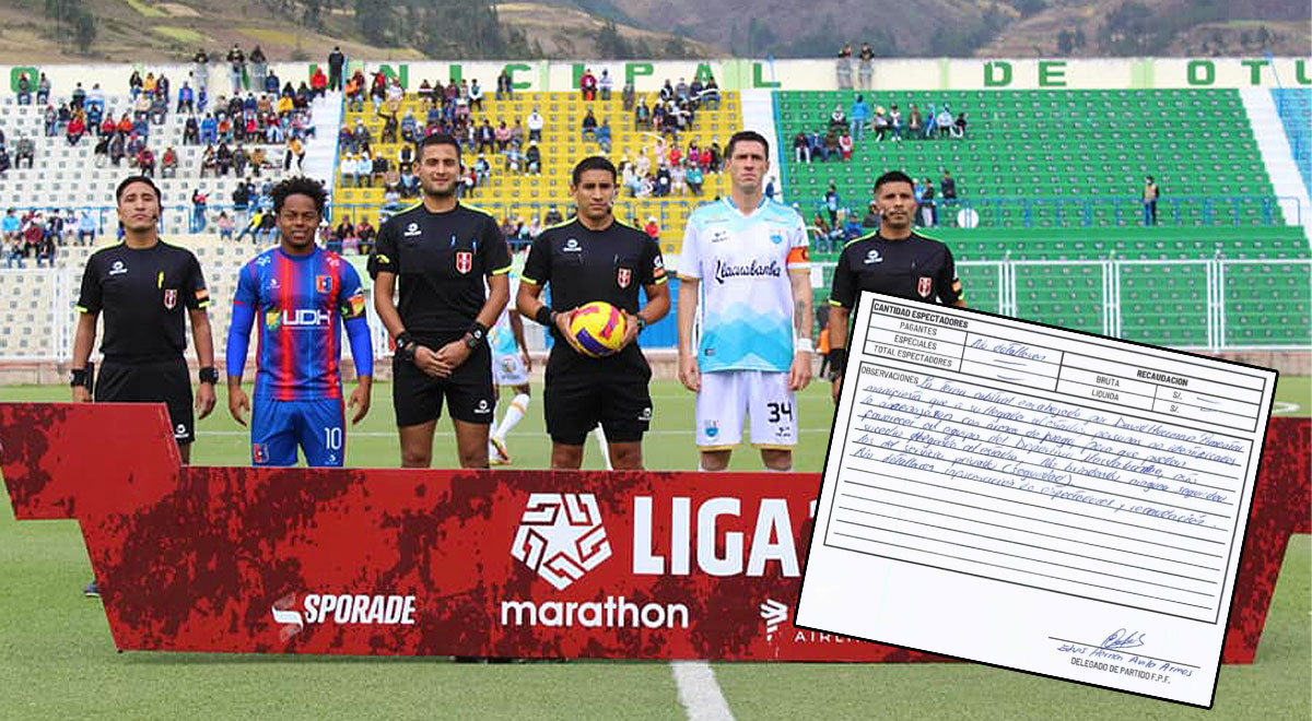 Liga 2: árbitro fue amenazado con armas de fuego para favorecer a Deportivo Llacuabamba