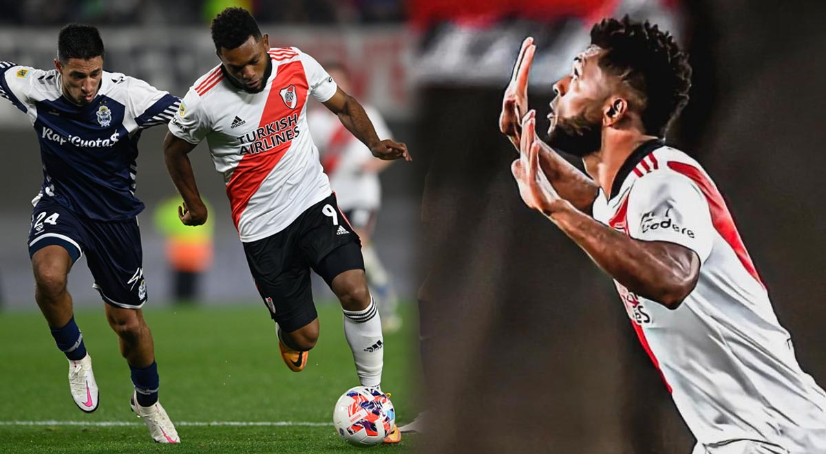 Miguel Borja emocionado tras debutar con River Plate: 