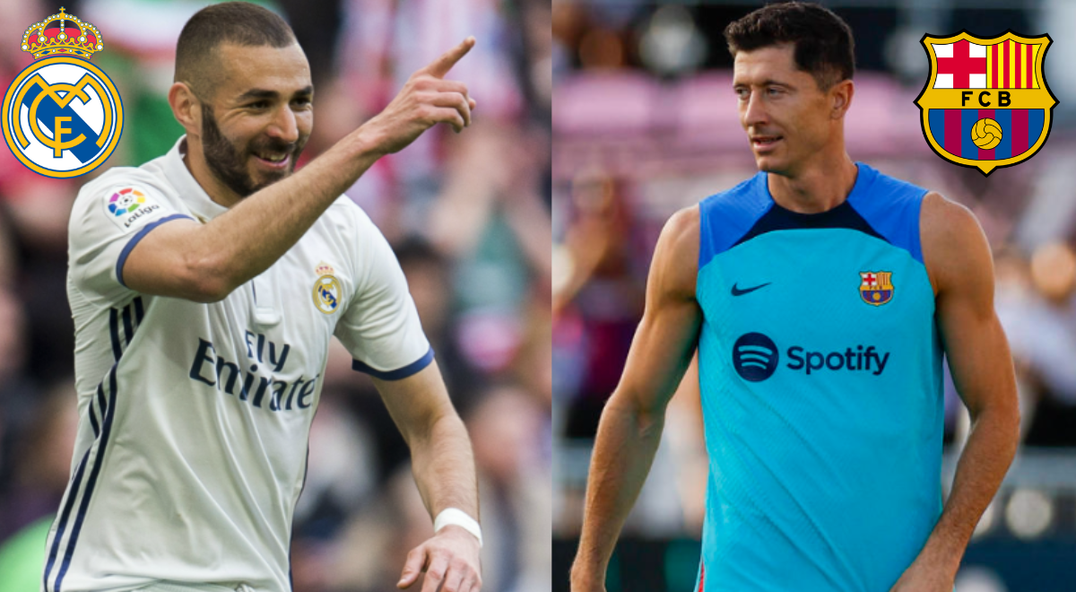 Lewandowski vs Benzema: ¿se verán las caras en el clásico español?
