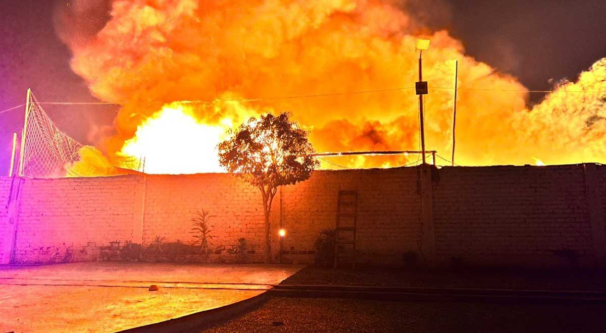 Ate: Cinco personas murieron en incendio de depósito clandestino de pirotécnicos