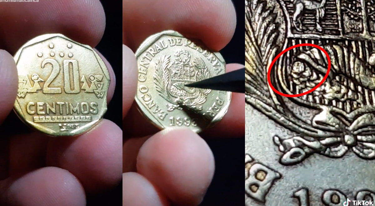 Peruano tiene moneda de 20 céntimos con peculiar 'falla' y le ofrecen 60 soles por ella