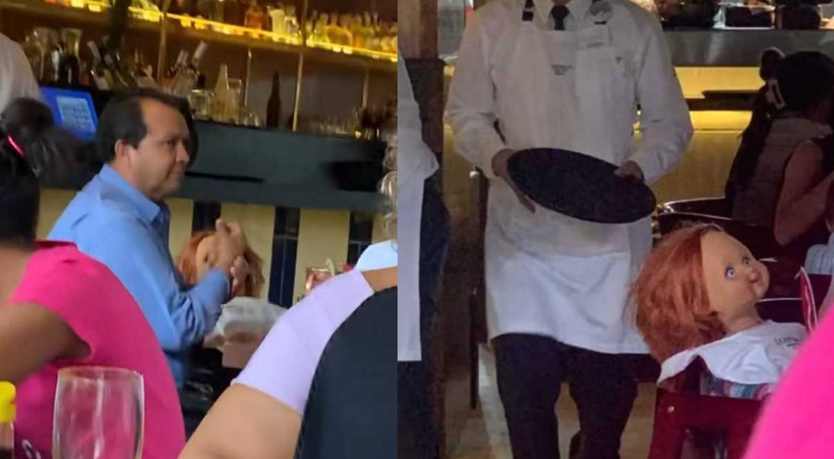 TikTok: Familia lleva a 'Chucky' a comer en restaurante y genera asombro en clientes