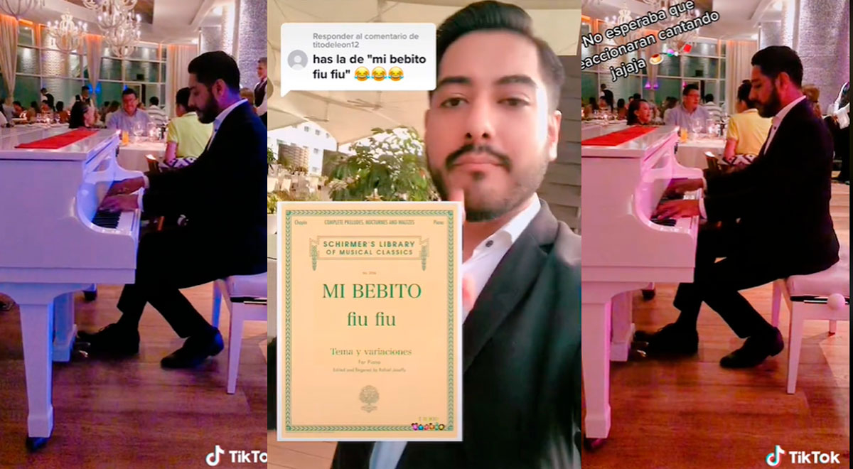 TikTok: pianista impresiona tocando 'Mi bebito fiu fiu' en restaurante de lujo