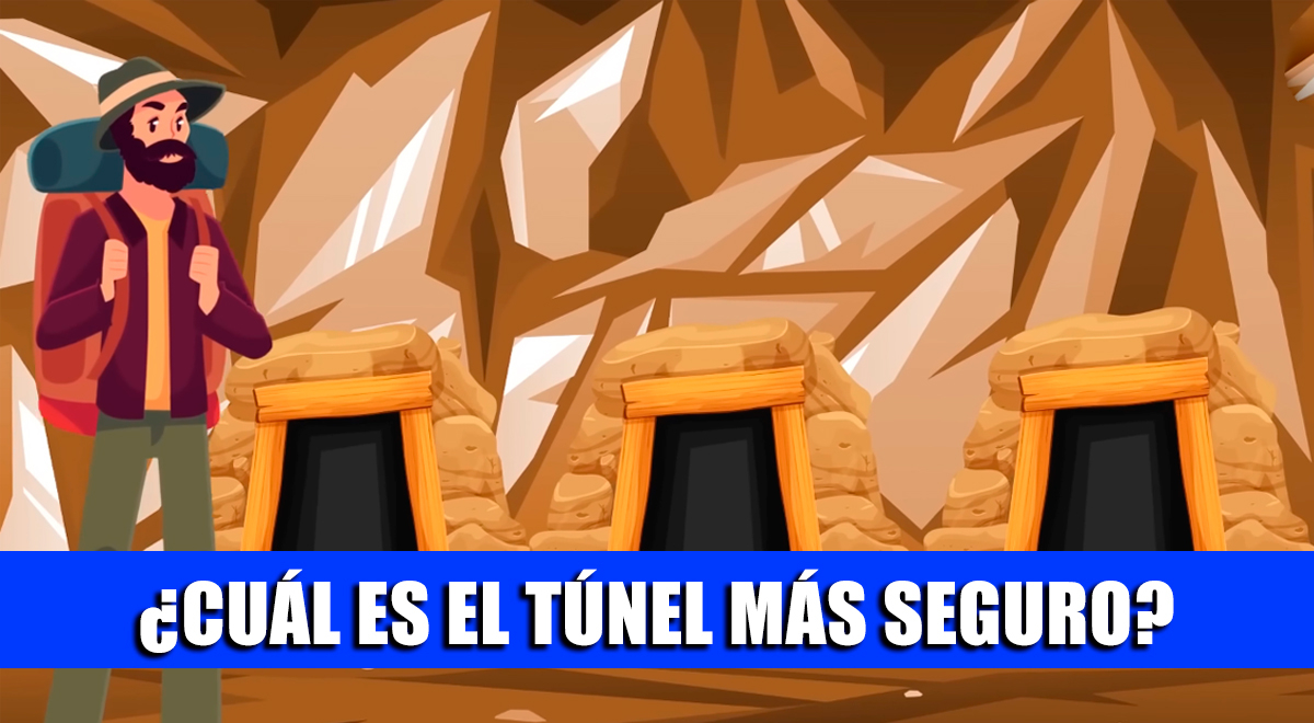 ¿Cuál túnel es el más seguro? Prueba tu INTELIGENCIA con este acertijo visual