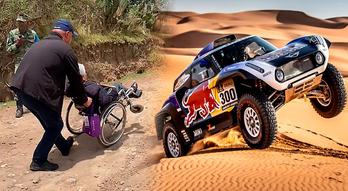 ¡Abuelita extrema! Silla de ruedas es comparada con potente auto 4x4 del Dakar