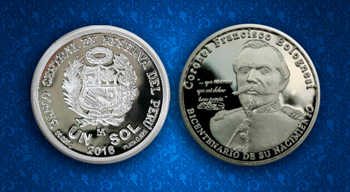 Moneda de 1 sol del 2016 con diseño de Francisco Bolognesi costaría más de 500 soles