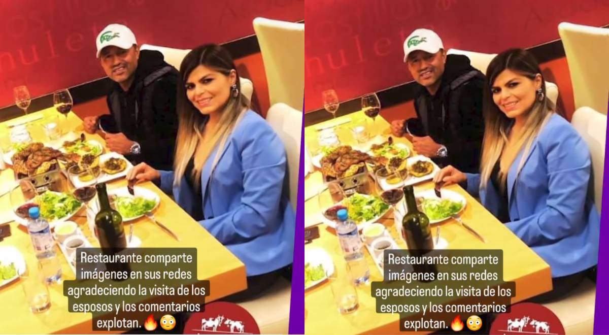 ¿Y el ampay? 'Chorri' Palacios es captado en Los Olivos cenando con su esposa