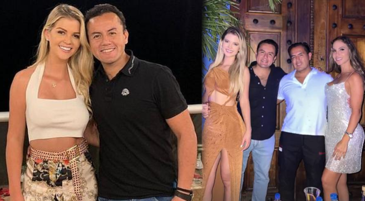 Brunella y Richard celebran compromiso con César Acuña y su esposa en Miami