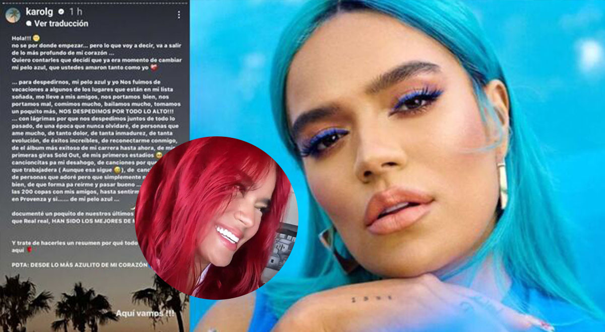 Karol G cierra etapas, le dice adiós a su cabellera azul y sorprende con nuevo look