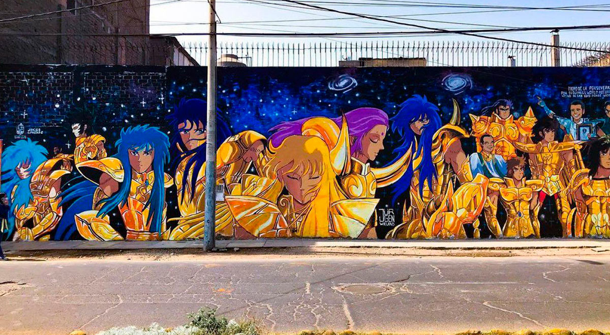 Caballeros del Zodiaco: mural más extenso de Sudamérica se encuentra en Lima, Perú