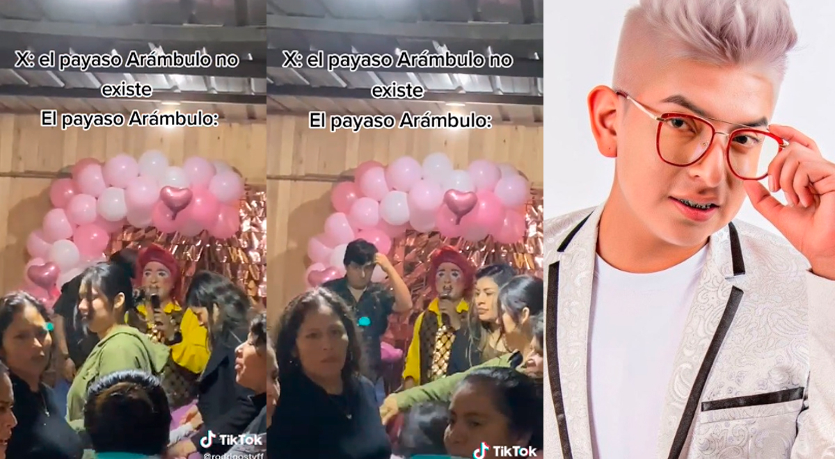Payaso peruano es viral tras cantar 'igual' que Bryan Arámbulo en pleno show