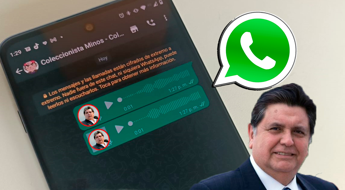 El increíble truco de WhatsApp que permite enviar audios con la voz del expresidente Alan García