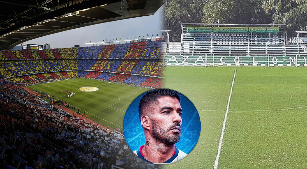 Luis Suárez: de jugar en el enorme Camp Nou a hacerlo en el Parque Cincuentenario