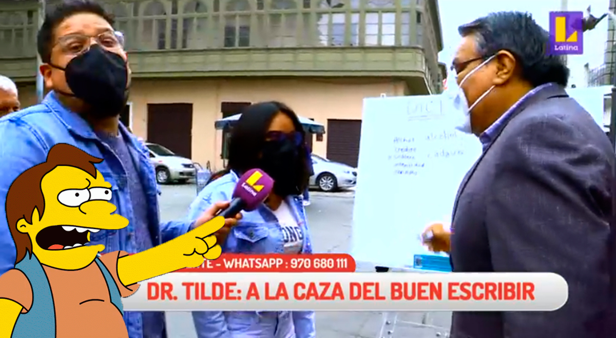 'Doctor Tilde' corrige ortografía de joven y reportero le señala que cometió un error
