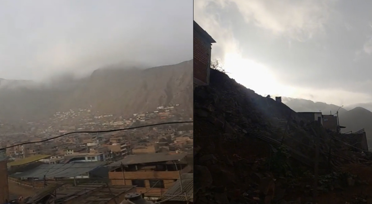 TikTok: peruana con casa en cerro de Collique graba llegada de tormenta a la zona 