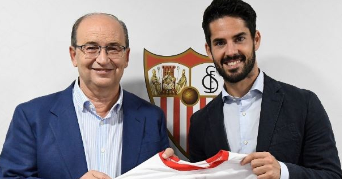 Isco lanzó dardo al Madrid en presentación como nuevo jugador del Sevilla 