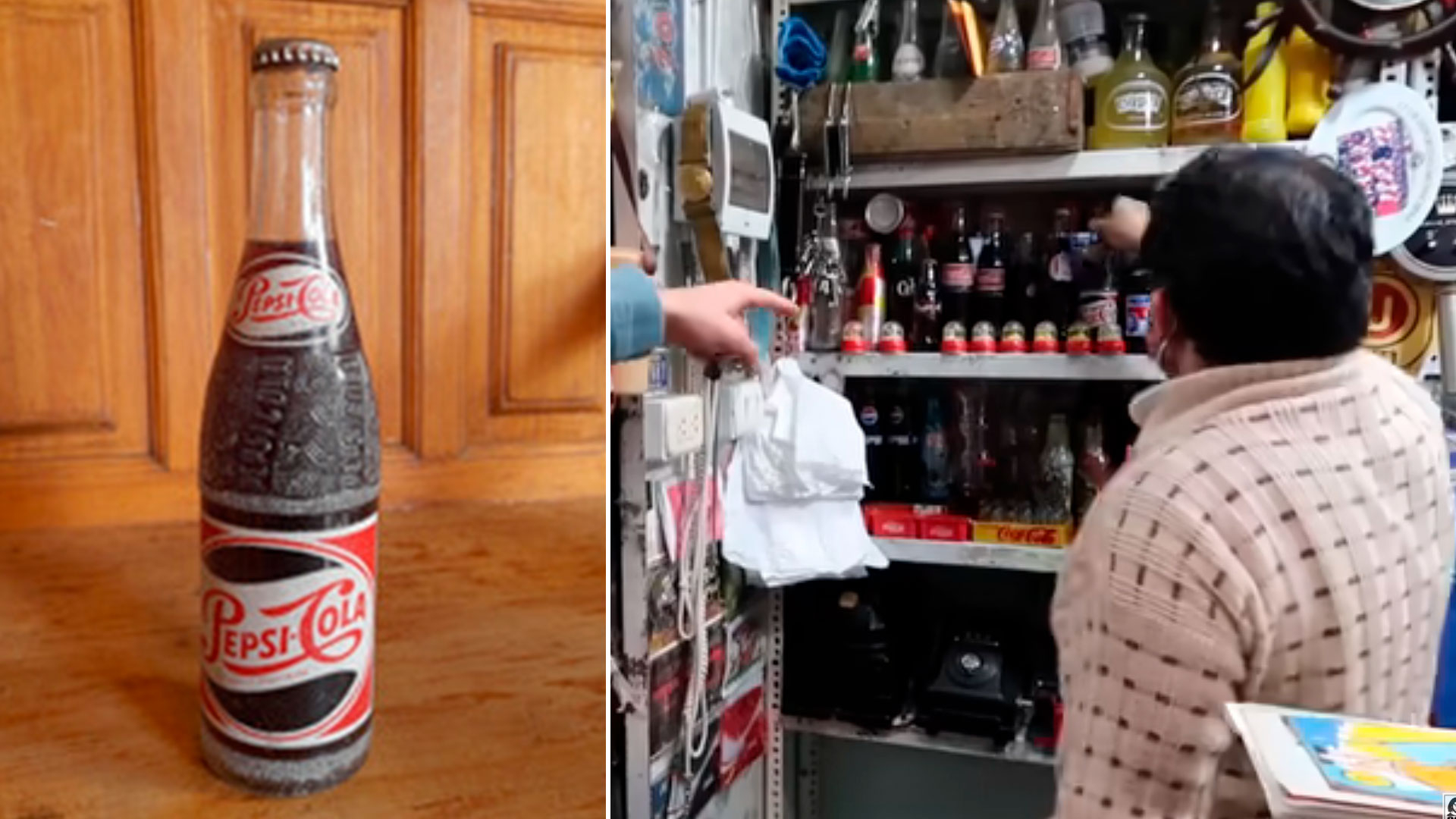 Peruano vende antigua botella de Pepsicola de los años 50 en 120 soles
