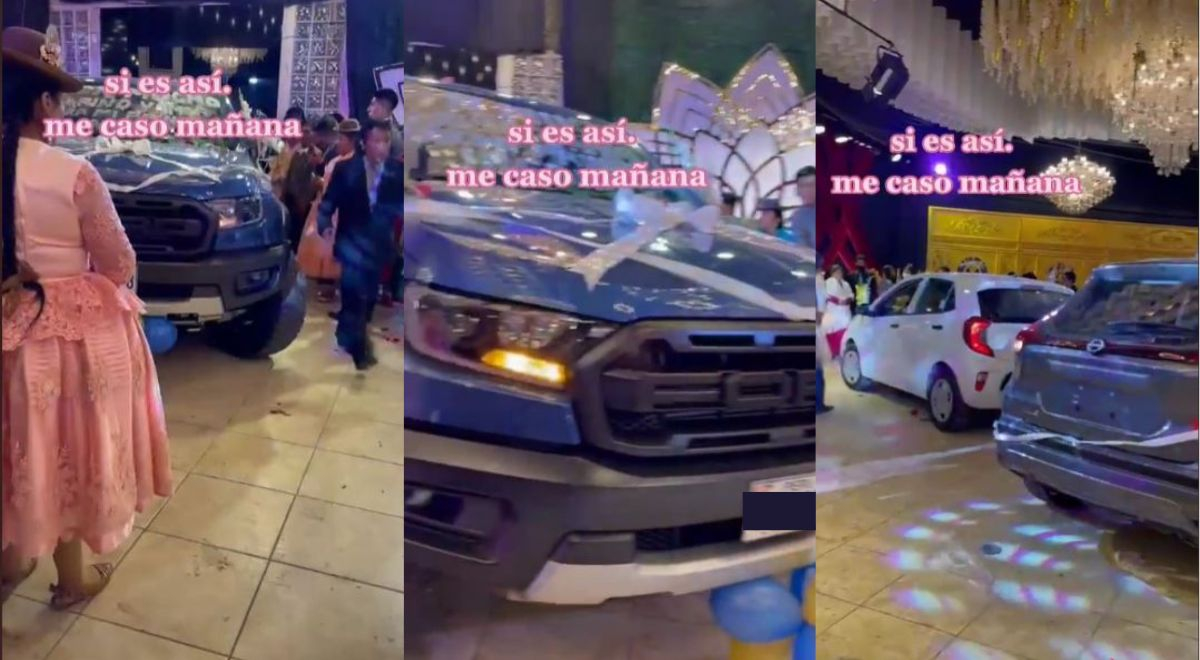 Lujos de casarte en Juliaca: reciben una camioneta Ford como regalo de bodas