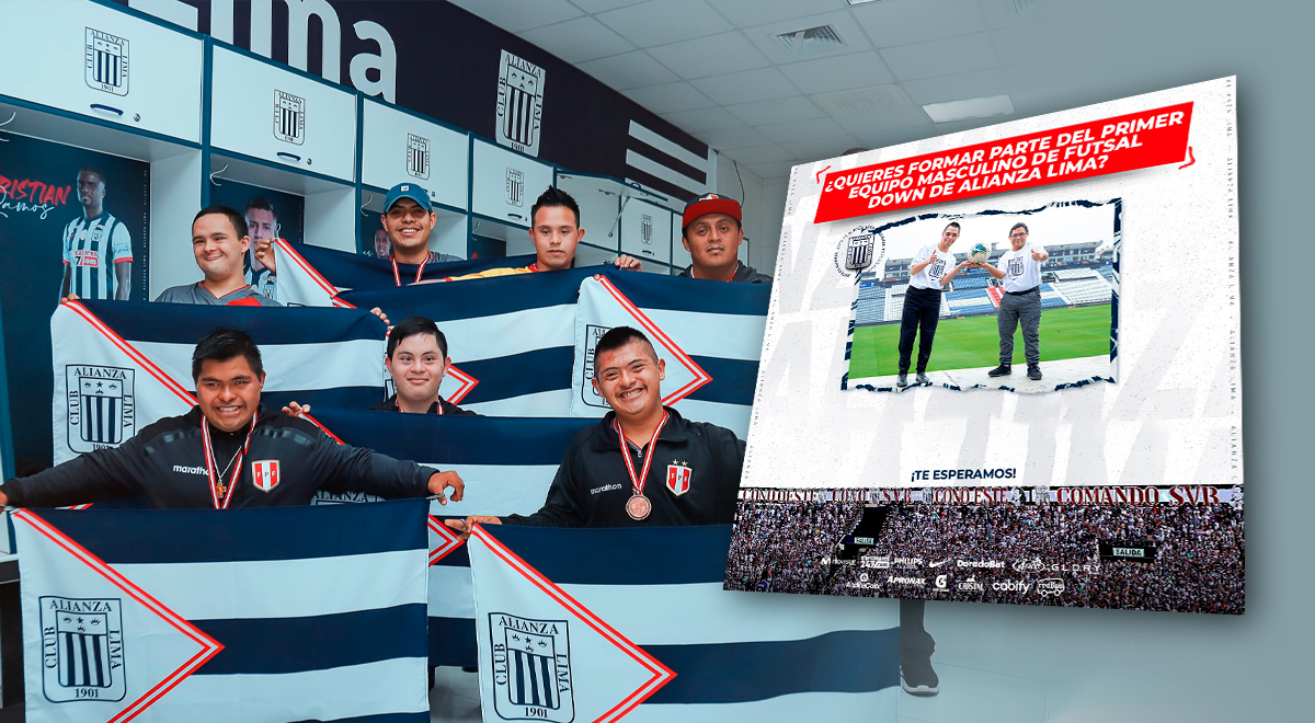 Alianza Lima is looking for players for its Futsal Down team.