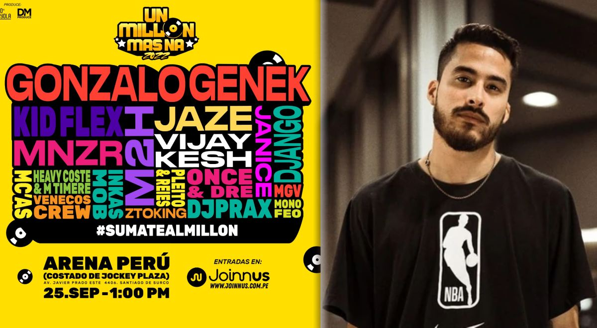 Gonzalo Genek, M2H, Jaze y otros artistas se juntan en el festival de rap 'Un Millón Más Na 2022'