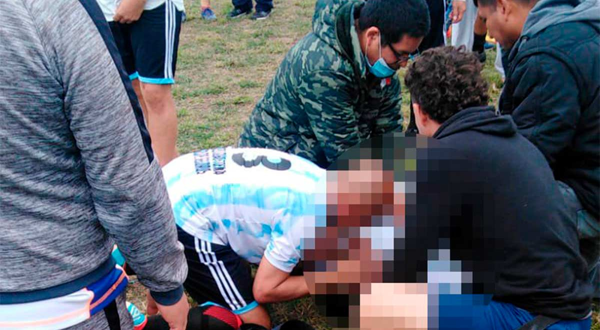 Footballer dies from a cardiac arrest during the 'Master' tournament in Miraflores.