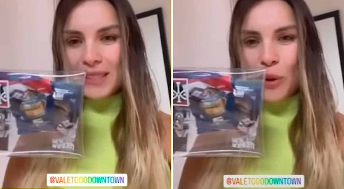 Fiorella Retiz recibió curiosa caja de regalos del Downtown y su reacción se hace viral