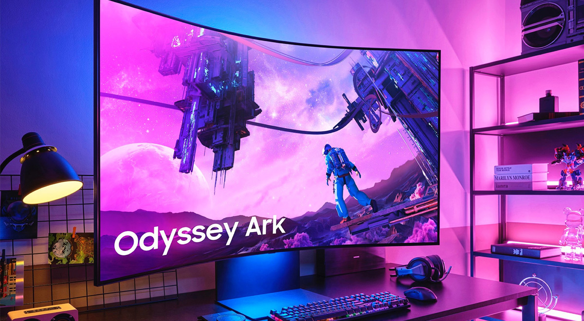 Samsung presenta Odyssey Ark, su titánico monitor gaming curvo de 55 pulgadas