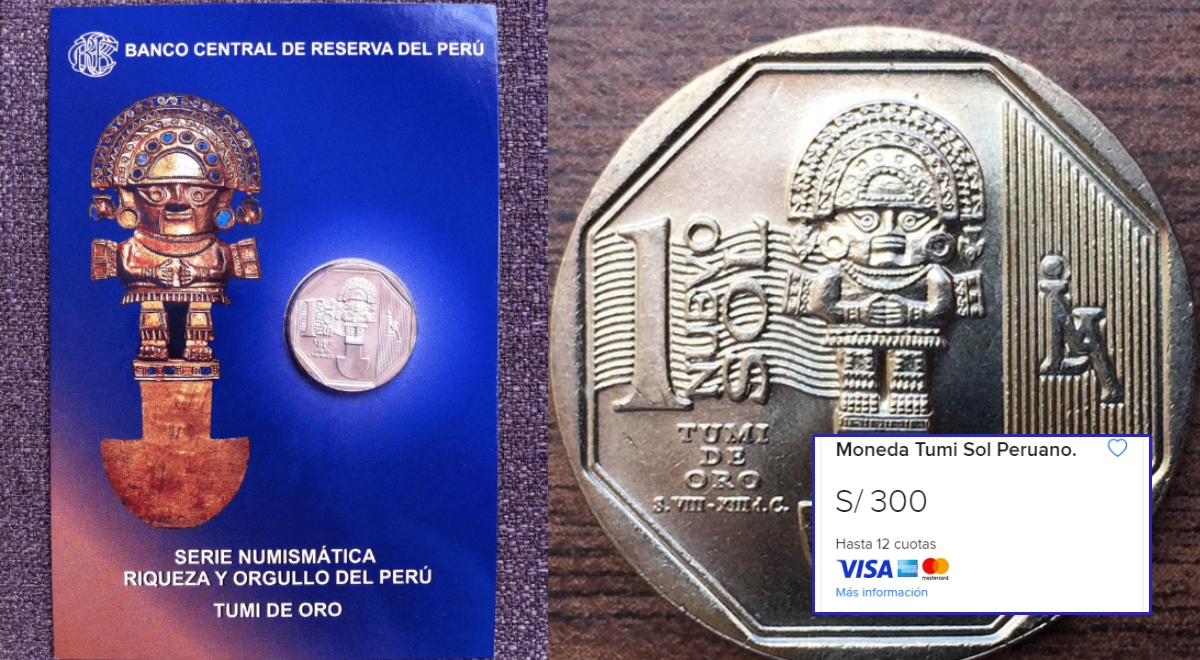 1 sol de 'Tumi de Oro': Coleccionistas pagan hasta 300 soles por moneda peruana del 2010