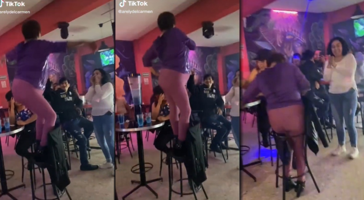 TikTok: Mujer intenta mostrar toda su sensualidad bailando y rompe la silla 