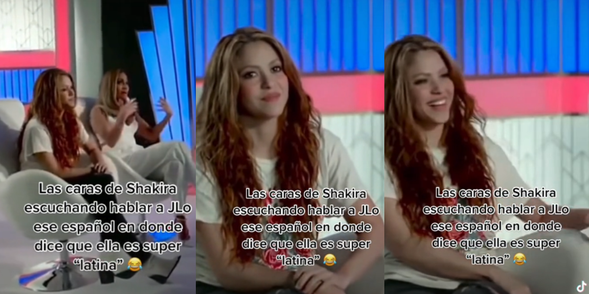 La singular reacción de Shakira al oír hablar español a Jennifer López