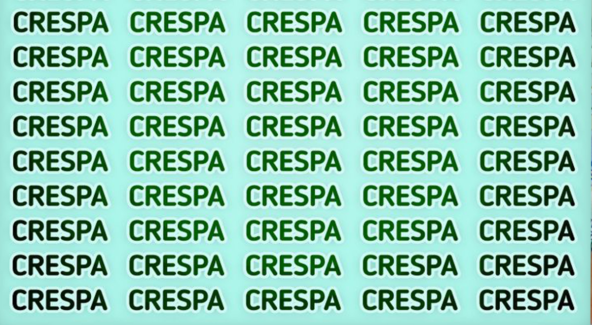 Reto visual para 'CRACKS': Solo tienes 5 segundos para encontrar la palabra 'cresta'