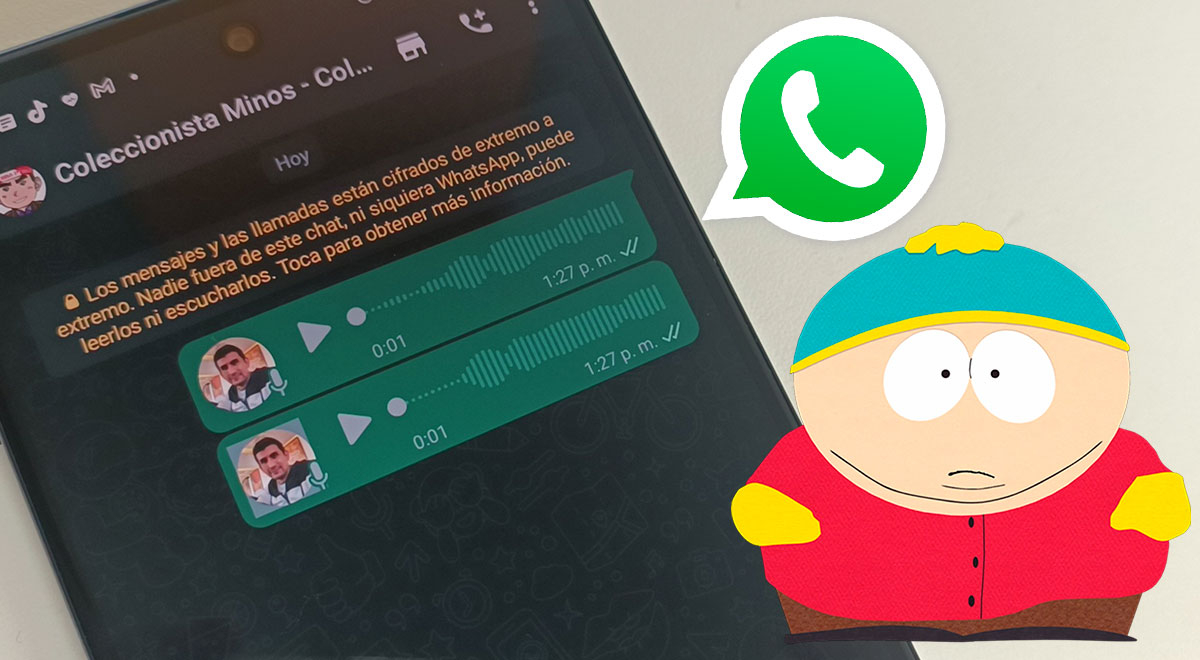 WhatsApp: truco te permite enviar audios con la voz de Eric Cartman de South Park