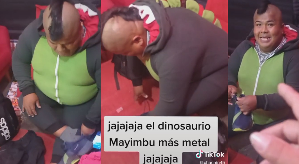 'Mayimbú' es perdonado por el 'Chino risas' y de castigo lo visten de dinosaurio 