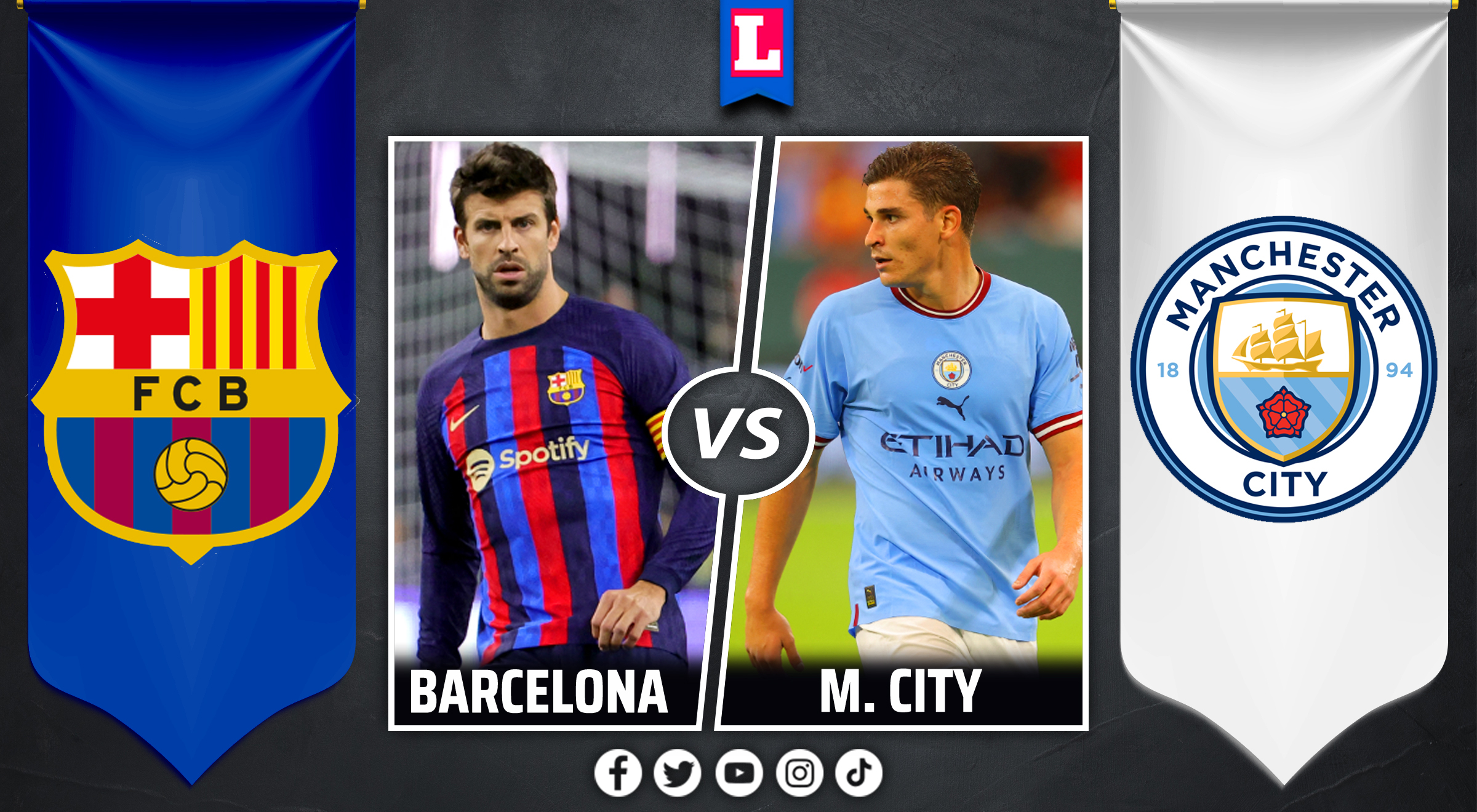 ¿A qué hora juega Barcelona vs Manchester City por amistoso en el Spotify Camp Nou?