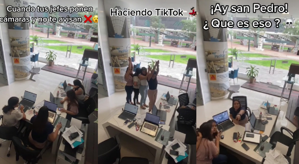TikTok: jóvenes bailan, duermen y juegan en pleno trabajo, pero cámara oculta las atrapa